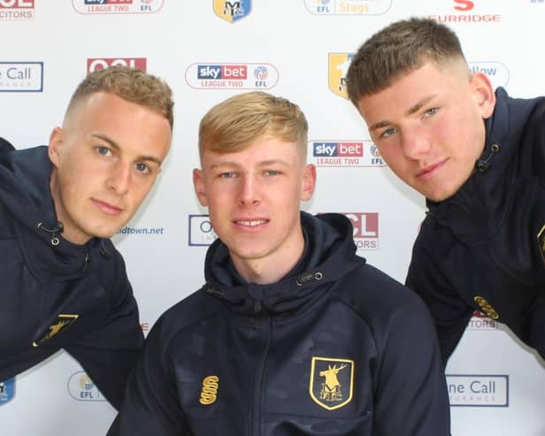 Ethan Hill, Nathan Caine and George Cooper - first pro deals with Stags.