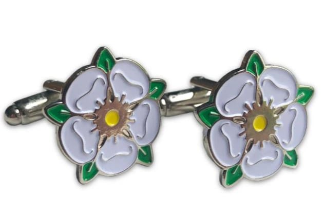 Show your love for Yorkshire with these Yorkshire rose cufflinks made from high quality enamel.