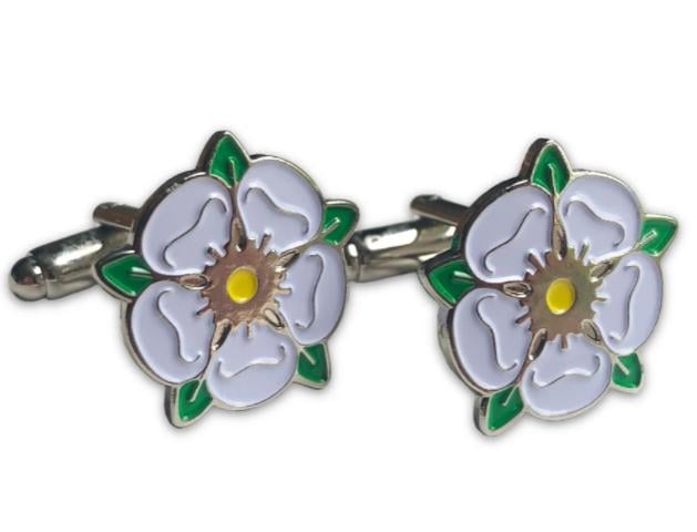 Show your love for Yorkshire with these Yorkshire rose cufflinks made from high quality enamel.