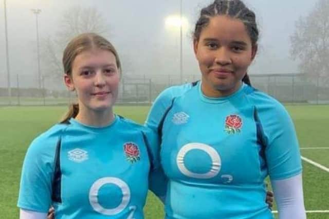 Evie Haskell and Aisha Jah - called into England training squad.