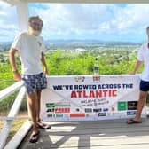 Brothers-in-law George Nelson and Russell Davis rowed 3,500 nautical miles across the Atlantic Ocean