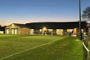 Outside the new pavilion at the Kimberley Miners’ Recreation Ground