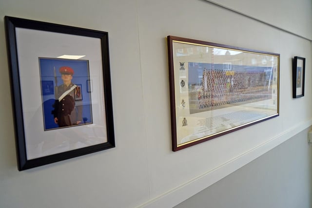 Manager Andy Jones's affinity with the armed forces is reflected in the photographs that adorn the walls of the coffee shop.