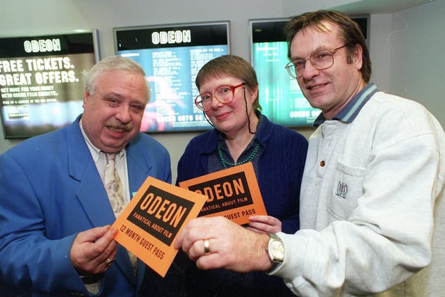 Odean manager Richard Isaac handed the prizes to The Star's Film of the Year competition winners, Margaret Wilde of Graham Road, Ranmoor, and Alan Holmes of Glade Croft, Gleadless back in 2000