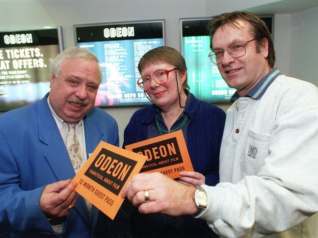 Odean manager Richard Isaac handed the prizes to The Star's Film of the Year competition winners, Margaret Wilde of Graham Road, Ranmoor, and Alan Holmes of Glade Croft, Gleadless back in 2000
