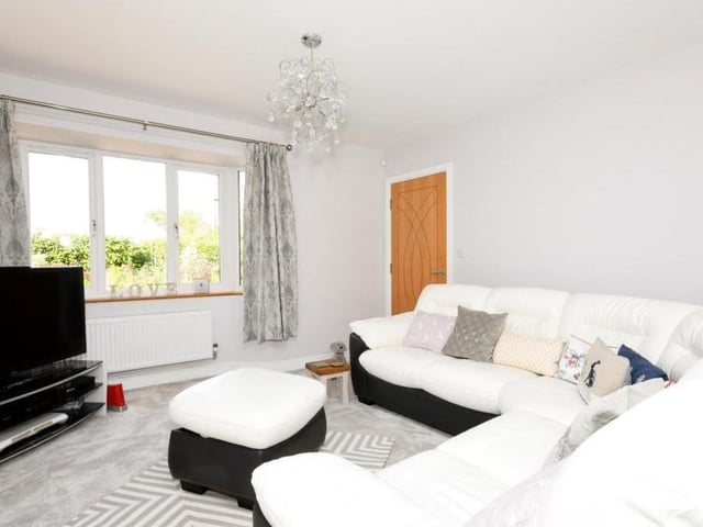 Another shot of the lounge. Feet up in front of the telly!