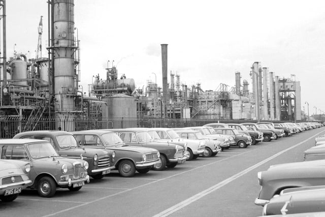 The British Hydrocarbons chemical plat at Grangemouth in June 1966.