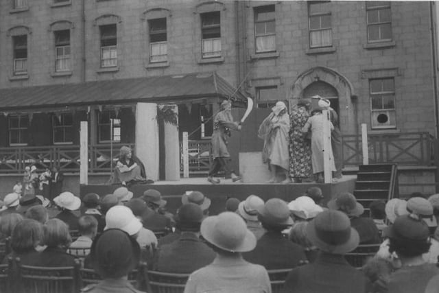 A play about Bluebeard's Eighth Wife is pictured at what is believed to be St Hilda's Hospital in the 1930s. Photo: Hartlepool Museum Service.