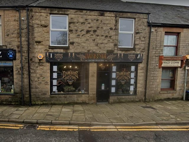 Darkside Tattoo Collective on Portland Street in Mansfield Woodhouse has a rating of 4.8 out of 5 from 37 Google reviews.