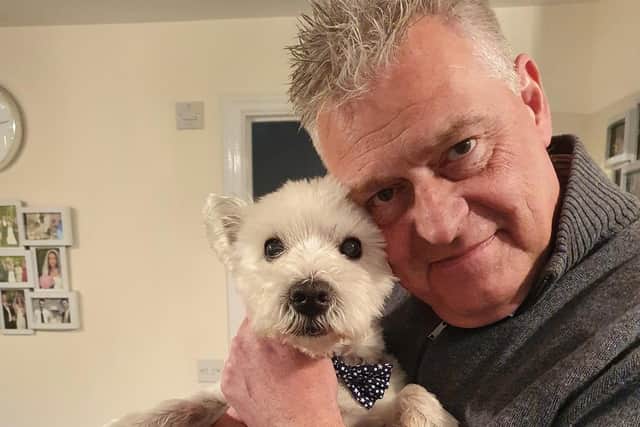 Ashfield MP Lee Anderson pictured with his pet dog Alfie