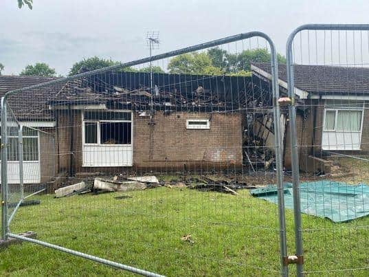 A woman in her 60s has died following a fire at a bungalow in Mansfield