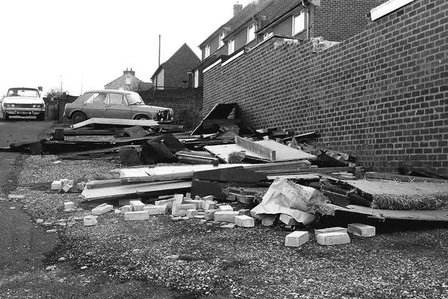 The storm caused thousands of pounds worth of damage when it hit in 1976.