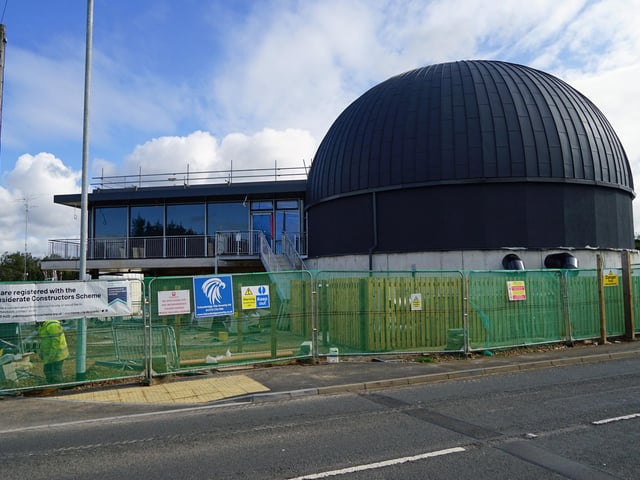 New building under construction.
