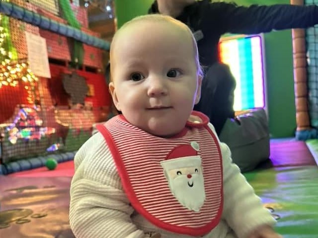 This photo of Maya, nine months, was sent to us by Byanca Bee Holmes