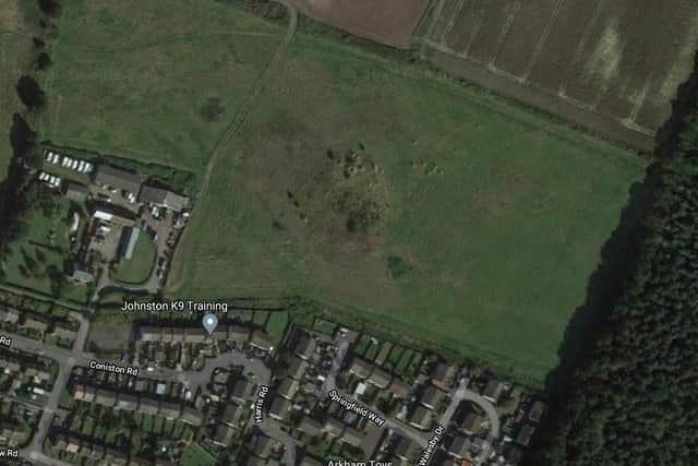 Land earmarked for development at Kirkby in Ashfield - Google Map