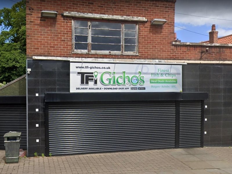 Gicho's Fish & Chips on Vale Road, Mansfield Woodhouse. Last inspected on November 9, 2021.