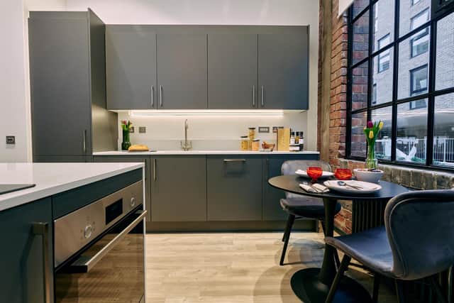 Deanestor has created bespoke, contemporary kitchens for a new development in Birmingham’s Jewellery Quarter.