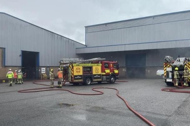 Crews in action at the training exercise.