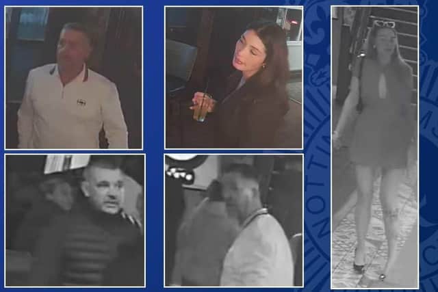 Police want to speak to these people following an assault at a Giltbrook pub. Photo: Nottinghamshire Police
