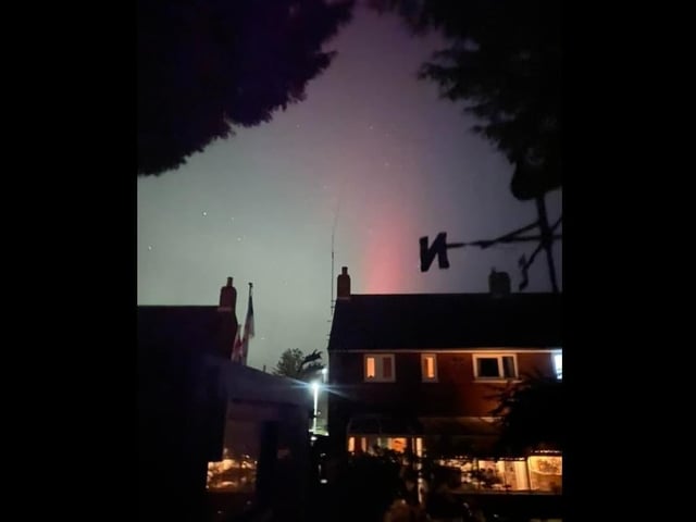 Joanne Warriner took this picture over her house in Warsop