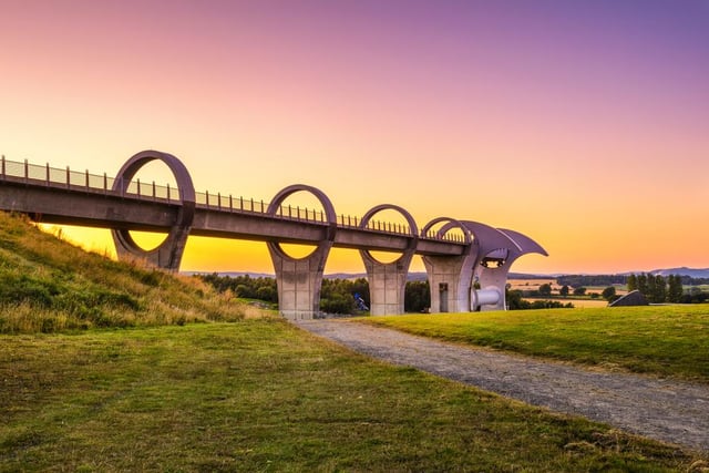 Completed in 2002, the Falkirk Wheel connects the Union Canal with the Forth & Clyde Canal via a fantastic piece of engineering. Boat trips are run from the visitor centre, with bookings being taken now.