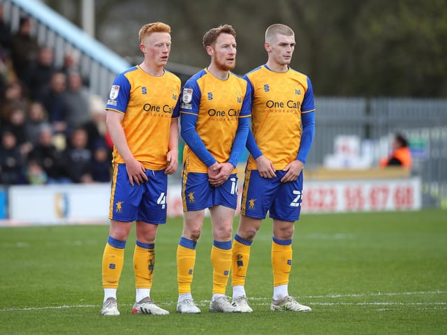 Matty Longstaff (left) has been an integral part of Mansfield's climb up the table since joining on loan from Newcastle in January.