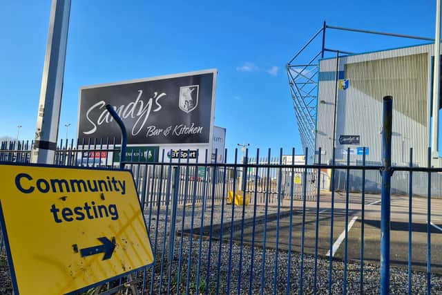 The testing centre is located at the One Call Stadium