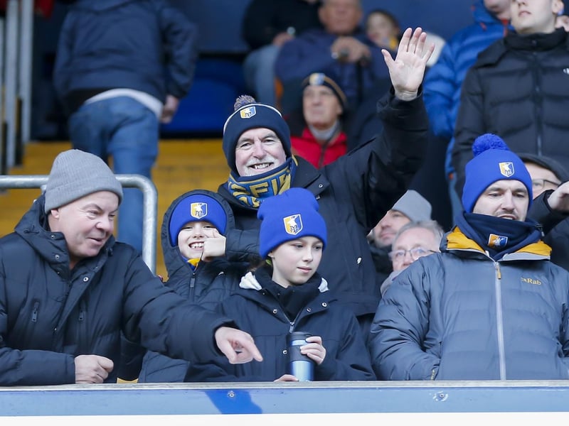 Mansfield Town fans watched their side beaten at home in the league for the first time this season.
