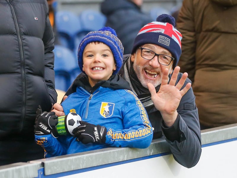 Mansfield Town fans ahead of the 3-2 win over Hartlepool United. Can you spot someone you know?