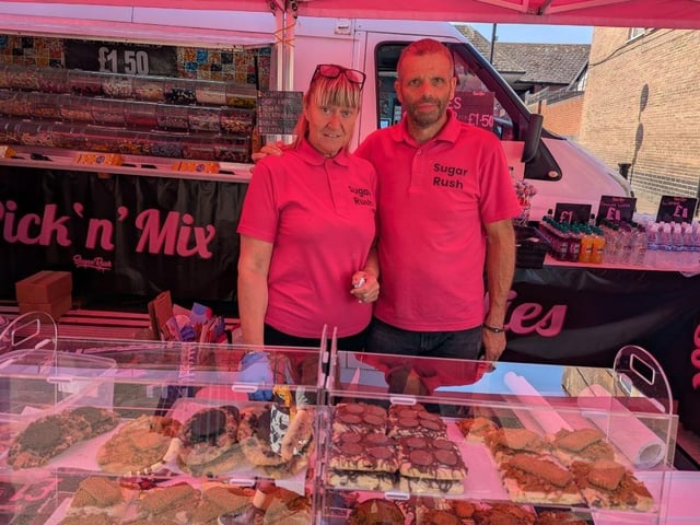 In the pink with sweet treats at the Sugar Rush stand