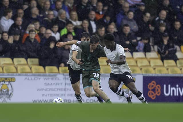 Action during the Sky Bet League 1 match against Port Vale FC at Vale Park, 20 Sept 2025 Photo credit Chris & Jeanette Holloway / The Bigger Picture.media