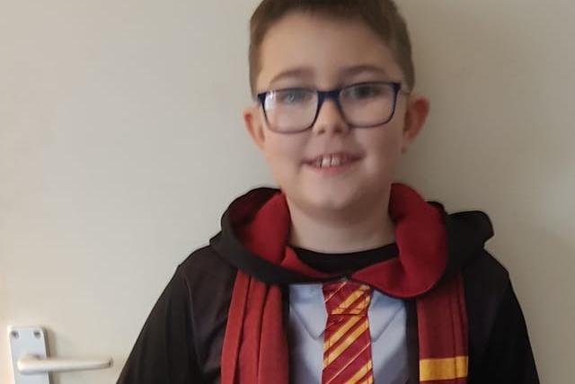 Harvey, age 9, from Mansfield Woodhouse, dressed as Harry Potter.