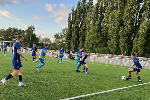 Action from the Notts FA Senior Cup final