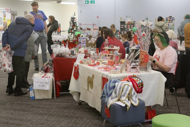 Hundreds flocked to the library for festive fun.