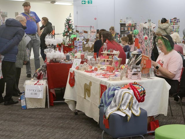 Hundreds flocked to the library for festive fun.