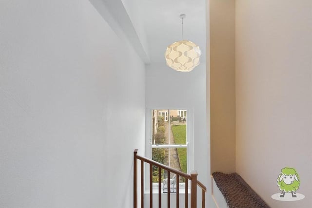 The landing on the first floor of the £240,000-plus Mansfield mews house.