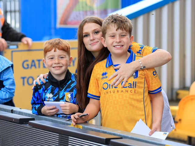 Mansfield Town turned on the style to blow away promotion hopefuls Luton Town.