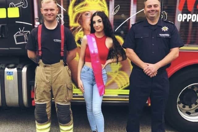Sienna attended the Ashfield Fire Station open day earlier this month.
