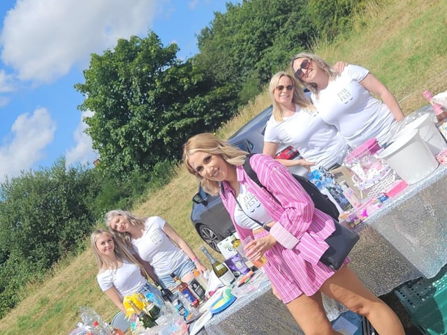 Maddy Barlow, Nieve Cullen, Jess Daniels, Amy Stirland-Fell and Hannah Cullen at EvieFest 2023.