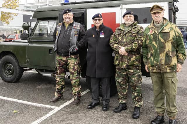 Veterans proudly turned out for the event. Photo: Lesley Grand-Scrutton