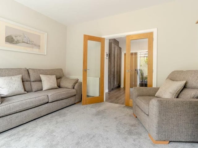 A second look at the lovely lounge, which leads directly to the open-plan dining area. Settle down and relax for the evening