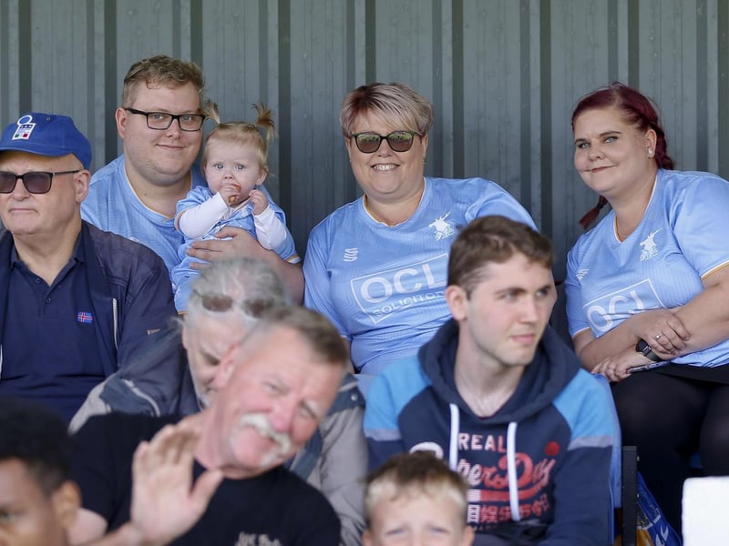 Mansfield Town fans watch a convincing 4-0 win at Alfreton Town.