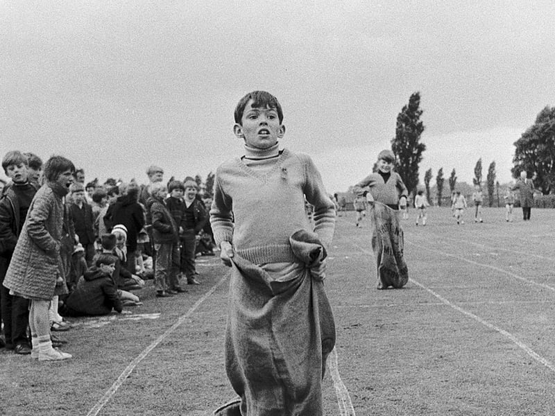 Kirkby Kingsway School sports day in the early seventies.