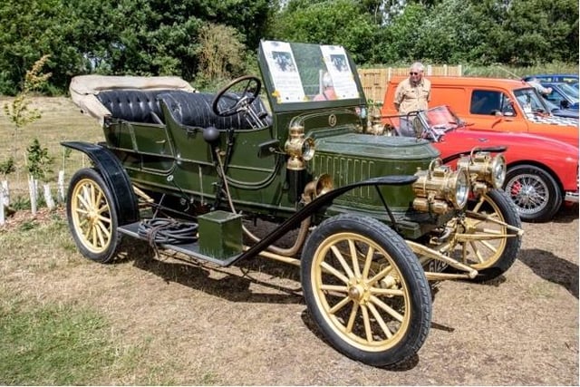 A vehicle that generated a lot of interest at Sunday's show was this fascinating 1910 steam car, which belongs to 89-year-old Frank Tyler. Frank spearheads the family that runs the Kirkby-based high-precision machinery and specialist engineering company Tybro.