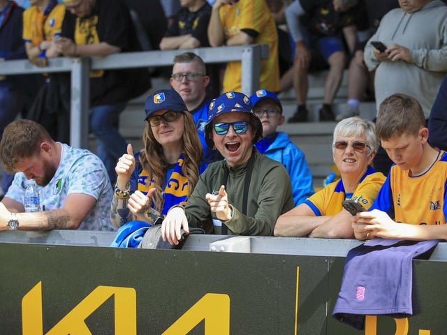 Stags fans at Burton Albion on Saturday. Photo credit Chris Holloway / The Bigger Picture.media