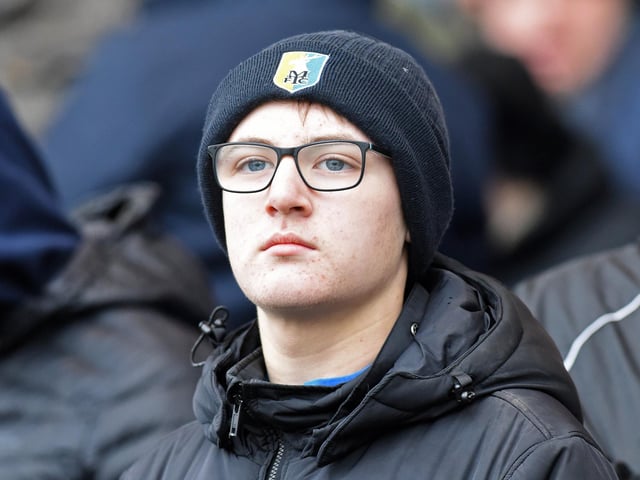 Fans at Mansfield Town v Newport County.
