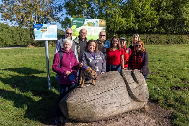 Members of the East Midlands Airport Community Fund’s independent Committee and other community representatives walked the trail to see the improvements for themselves