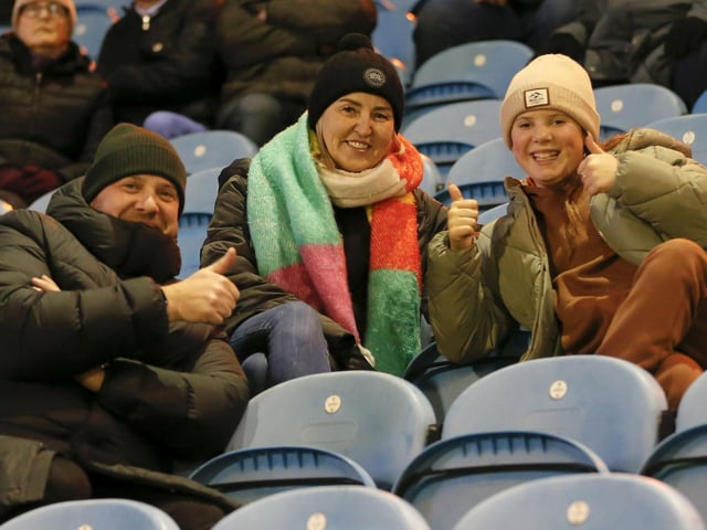 Mansfield Town fans ahead of the big win at Carlisle United.