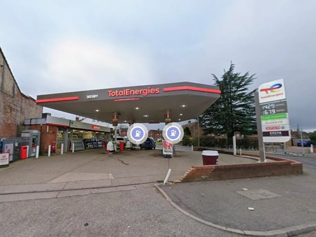 Total Energies on Mansfield Road, Skegby, has unleaded for 173.9p per litre and diesel for 199.9p per litre, as of October 7.