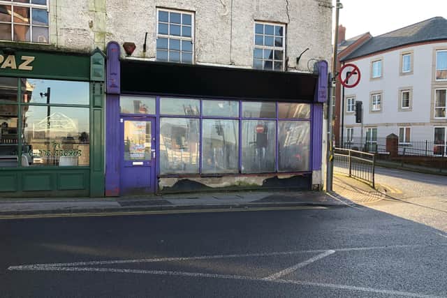The shop has been derelict for some time.